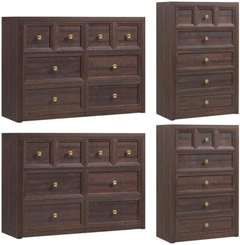 Dresser and Nightstand Sets 4 Piece for Bedroom Set Furniture