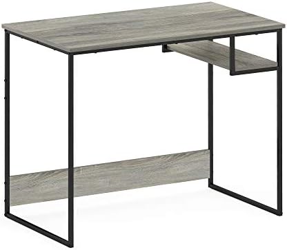 Furinno Moretti Lifestyle Study Desk, 35 Inches, French Oak Grey