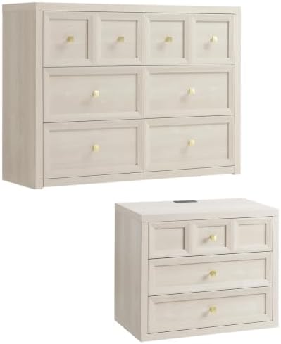 Dresser and Nightstand Sets 2 Piece for Bedroom Set Furniture