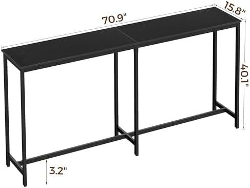 Homleke 71" L Narrow Long Kitchen Dining Bar Table