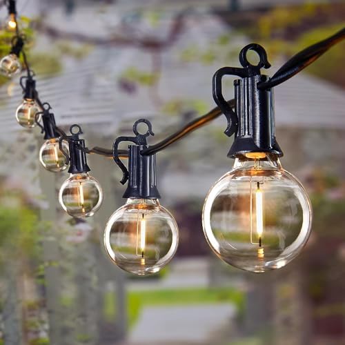 Brightown Outdoor String Lights, 109FT G40 LED IP65 Waterproof Patio Lights