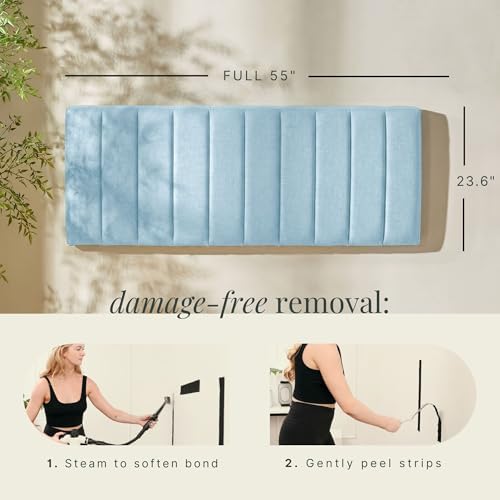 Hearth & Harbor Wall Mounted Full Headboard Only, Bed Headboard Full Size