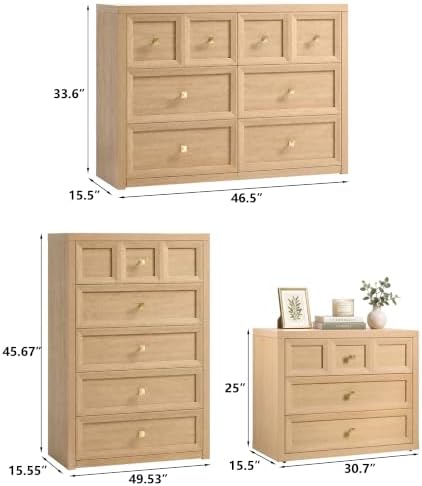 Dresser and Nightstand Sets 6 Piece for Bedroom Set Furniture