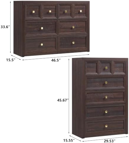 Dresser and Nightstand Sets 4 Piece for Bedroom Set Furniture