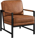 Yaheetech Mid-Century Accent Chair, Modern Armchair, Light Brown