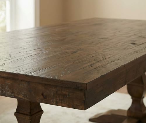 WAMPAT 74.8-inch Long Vintage Farmhouse Dining Table for 6-8 People