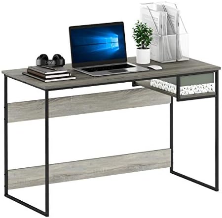 Furinno Moretti Lifestyle Study Desk, 45 Inches, French Oak Grey
