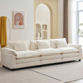 Oprisen 120" Modular Sectional Sofa, Comfy 3 Seater Deep Cloud Couch