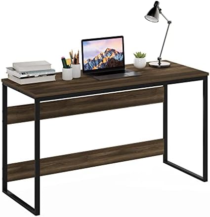 Furinno Moretti Modern Lifestyle Enhanced Study Desk, 52, Columbia Walnut
