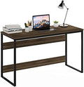 Furinno Moretti Modern Lifestyle Enhanced Study Desk, 52, Columbia Walnut