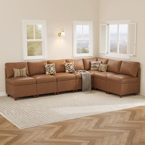 SITJOY Breakfast Nook Bench with Storage, Brown, 7 Seat (1 Corner)