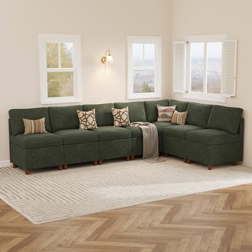 SITJOY Breakfast Nook Bench with Storage, Green, 7 Seat (1 Corner)