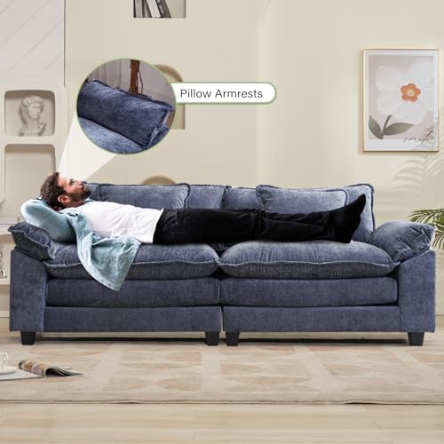 Oprisen 86" Modular Sectional Sofa, Comfy Loveseat Deep Cloud Couch