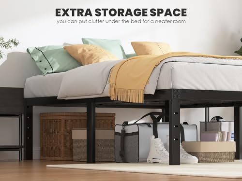 QEROMY Twin XL Bed Frames - 18 in Sturdy Platform Bed Frame Twin XL