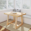 Plank+Beam Classic 48 Inch Dining Table, Rectangular, Blonde Wirebrush