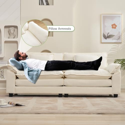 Oprisen 86" Modular Sectional Sofa, Comfy Loveseat Deep Cloud Couch