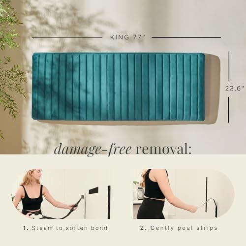 Hearth & Harbor Wall Mounted King Headboard Only, Bed Headboard King Size
