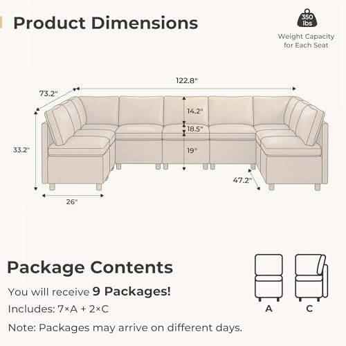 SITJOY Breakfast Nook Bench with Storage, Brown, 9 Seat (2 Corner)