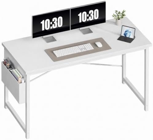 OLIXIS Computer Desk, 55 Inch Gaming Desks for Home Office Small Spaces