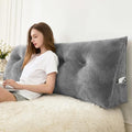Zelladorra Headboard Pillow King, Triangular Wedge Pillow Headboard