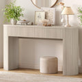 ONBRILL 55 Inch Console Table with 2 Drawers, Entryway Tables with Storage