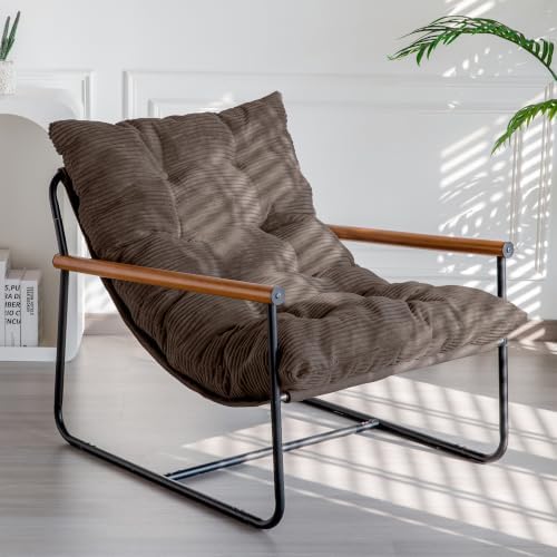 MAXYOYO Modern Accent Chair, Comfy Living Room Chair with Metal Frame