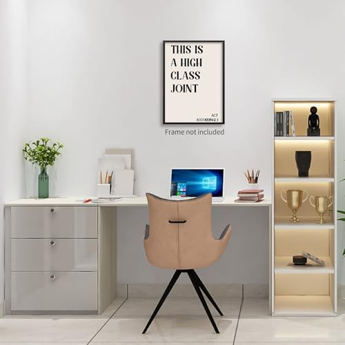 OMANI Neutral Minimalist Modern Poster Vintage Unique Quote Wall Art This is a High Class Joint Canvas Prints for Office Dorm Living Room Wall Decor 24x36 inch Unframed