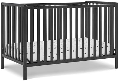 Delta Children Heartland 4-in-1 Convertible Crib, Black