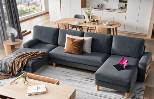 YITAHOME 109"Sectional Couches for Living Room,U Shaped Couch w/4 Seat Sofa