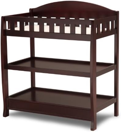 Delta Children Infant Changing Table with Pad, Espresso Cherry
