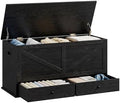 VASAGLE Storage Chest with 2 Fabric Drawers, 15.7 x 39.4 x 19.9 Inches