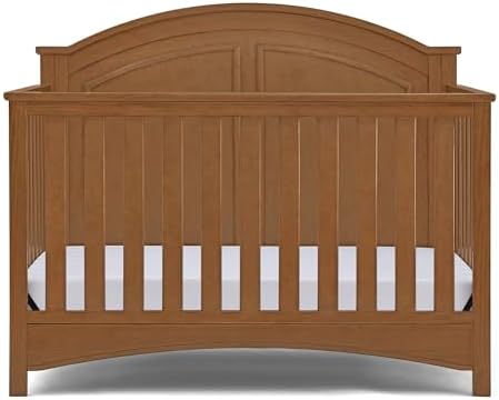 Delta Children Perry 6-in-1 Convertible Crib - Greenguard Gold Certified, Chestnut