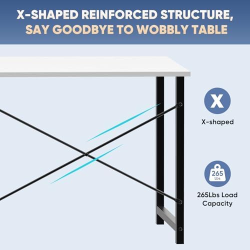 DUMOS 32 Inch Small Computer Desk, Gaming Desks for Home Office Bedroom