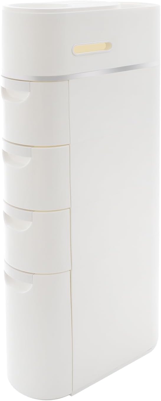 Narrow Storage Cabinet, Slim Bathroom Cabinet, Drawer Storage Tower (4 Drawer)