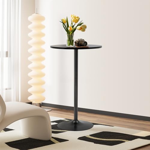 FDW Bistro Pub Table 2 Pack 40 Inch Height Cocktail Table Round Bistro Bar Table for Home and Kitchen Dining