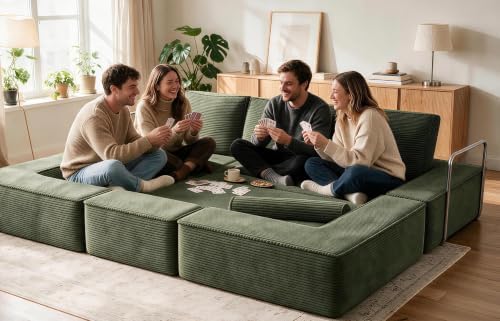 Oversize Convertible Boneless Couch Bed, 103 Inch Corduroy futon Sofa Bed