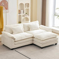 Oprisen 86" Modular Sectional Sofa, Comfy Deep Cloud Couch with Ottoman
