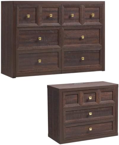 Dresser and Nightstand Sets 2 Piece for Bedroom Set Furniture