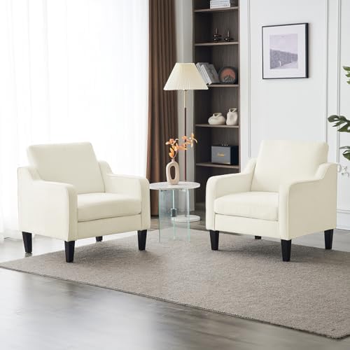 VINGLI Accent Chairs Set of 2, Modern Traditional Armchair for Living Room