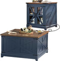 Joaxswe Farmhouse Coffee Table Set 2, End Table and Coffee Table