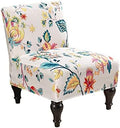 Eco-Ancheng Armless Chair Slipcover Removable Armless Accent Chairs Covers Washable Armless Slipper Chair Slipcover Printed Armless Chair Furniture Protector Covers for Living Dining Room Hotel