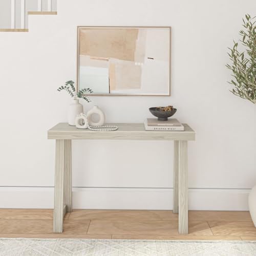 Plank+Beam Classic Console Table, 46 Inch, White Sand