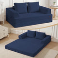 COMAX Convertible Futon Sofa Bed, 59" Folding Boneless Loveseat Small Couch