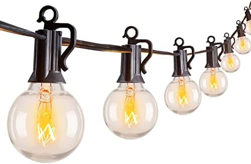 Brightown Outdoor String Lights 55FT Patio Lights with 50 Edison Glass Bulb