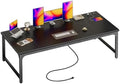 Huuger 71 x 31.5 inch Desk with Power Outlets & 0.95 Inch Thicker Desktop
