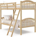 Storkcraft Long Horn Twin-Over-Twin Bunk Bed, Natural