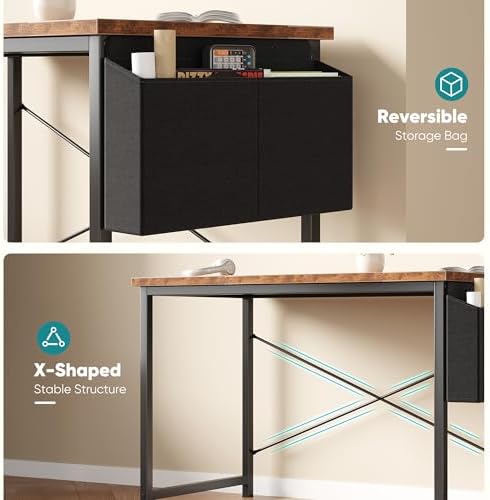 OLIXIS Computer Desk, 55 Inch Gaming Desks for Home Office Small Spaces