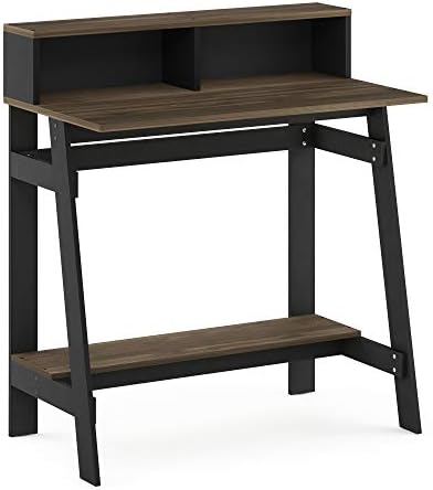 Furinno Simplistic A Frame Computer Desk, 17.9"D x 31.6"W x 35.5"H, Columbia Walnut