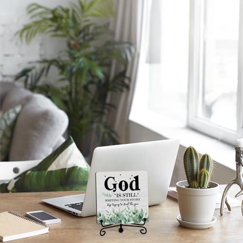 Home Decor, Farmhouse Shelf Decor For Living Room, Boho Aesthetic Table Decorations, Christian Gifts For Women Men, Entryway Tv Stand Fireplace Mantle Coffee Table Decoration (story-06)