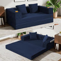 COMAX Boneless Futon Sofa Bed, 59" Small Low-Profile Floor Couch